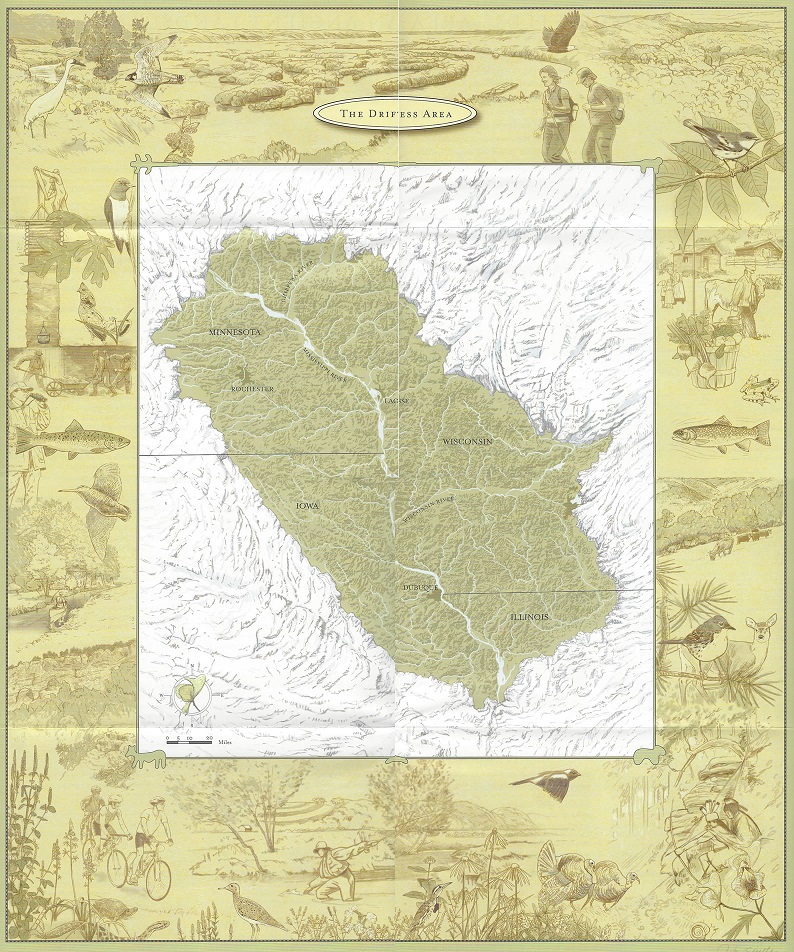 Driftless Area Road Map About The Driftless Area - Eagle Bluff Environmental Learning Center